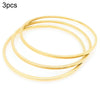 Stainless Steel Geometric Square Line Electroplated Ring And Stackable Bracelet