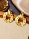 Stainless Steel Geometric Square Stamping Women's Earrings
