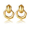 Stainless Steel Geometric Square Stamping Women's Earrings
