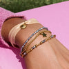 Stainless Steel Geometric Stacking Style Ring Bracelet Electroplated Fashion Jewelry Accessories