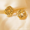 Stainless Steel Geometric Stamping Earrings For Women