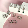 Stainless Steel Geometric Star And Moon Ear Cuffs Electroplated Light Luxury Women's Earrings