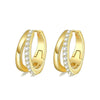 Stainless Steel Geometric Star And Moon Ear Cuffs Electroplated Light Luxury Women's Earrings