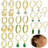 Stainless Steel Geometric Star And Moon Ear Cuffs Electroplated Light Luxury Women's Earrings