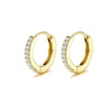 Stainless Steel Geometric Star And Moon Ear Cuffs Electroplated Light Luxury Women's Earrings