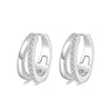 Stainless Steel Geometric Star And Moon Ear Cuffs Electroplated Light Luxury Women's Earrings