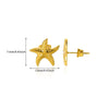 Stainless Steel Geometric Starfish Earrings Electroplated Little Fresh Style