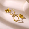 Stainless Steel Geometric Starfish Earrings Electroplated Little Fresh Style