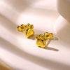 Stainless Steel Geometric Starfish Earrings Electroplated Little Fresh Style