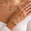 Stainless Steel Geometric Starfish Finger Bracelet Electroplated Women's Jewelry