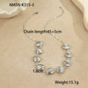Stainless Steel Geometric Starfish Shell Pendant Necklace Electroplated Fashion Style Women's