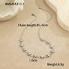 Stainless Steel Geometric Starfish Shell Pendant Necklace Electroplated Fashion Style Women's