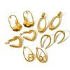 Stainless Steel Geometric Stud Earrings Electroplated