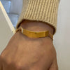 Stainless Steel Geometric Style Electroplated Bracelet For Women