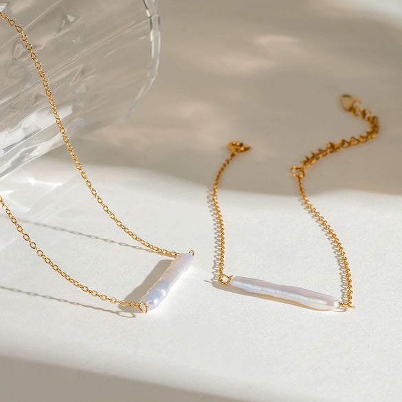 Stainless Steel Geometric Style Electroplated Bracelet Necklace Combination Jewelry