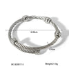 Stainless Steel Geometric Style Electroplated Bracelet