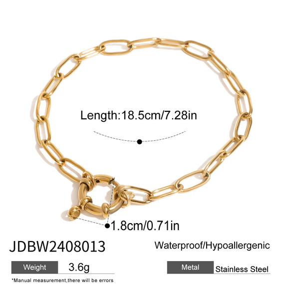 Stainless Steel Geometric Style Electroplated Women's Bracelet Jewelry