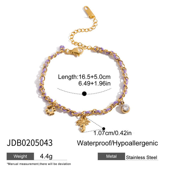 Stainless Steel Geometric Style Electroplated Women's Bracelet Jewelry
