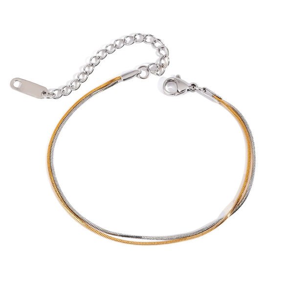 Stainless Steel Geometric Style Electroplated Women's Bracelet