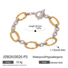 Stainless Steel Geometric Style Electroplated Women's Bracelet