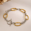 Stainless Steel Geometric Style Electroplated Women's Bracelet