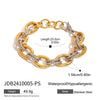 Stainless Steel Geometric Style Electroplated Women's Bracelet