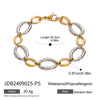 Stainless Steel Geometric Style Electroplated Women's Bracelet