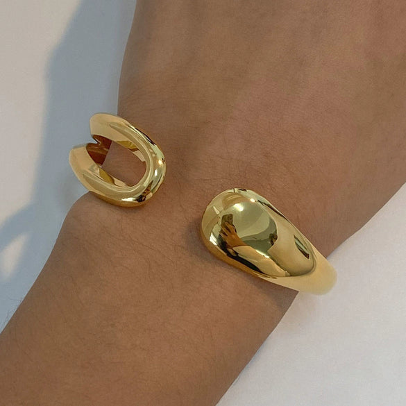 Stainless Steel Geometric Style Electroplated Women's Bracelet