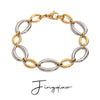 Stainless Steel Geometric Style Electroplated Women's Bracelet