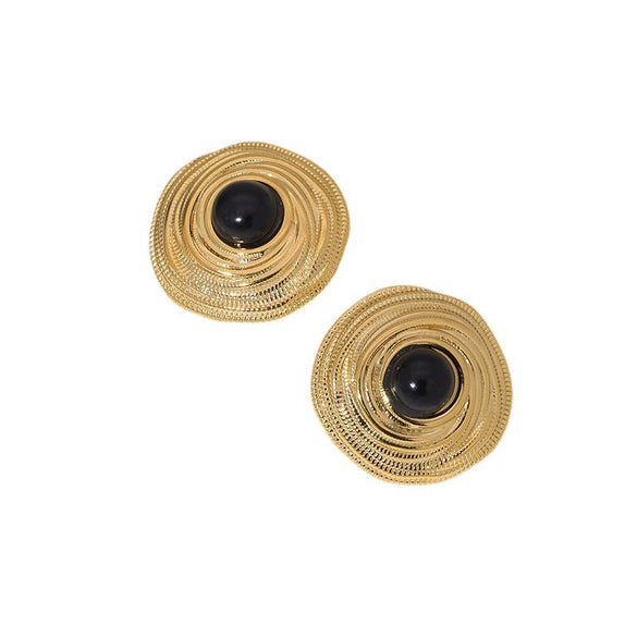 Stainless Steel Geometric Style Electroplated Women's Earrings