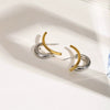 Stainless Steel Geometric Style Electroplated Women's Earrings
