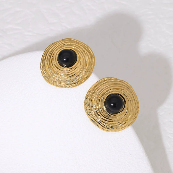 Stainless Steel Geometric Style Electroplated Women's Earrings