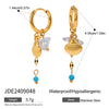Stainless Steel Geometric Style Women's Earrings With Electroplating Treatment