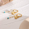 Stainless Steel Geometric Style Women's Earrings With Electroplating Treatment