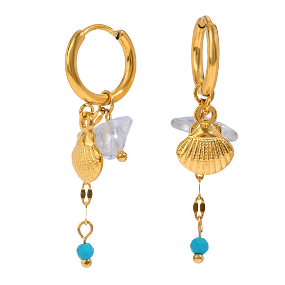 Stainless Steel Geometric Style Women's Earrings With Electroplating Treatment