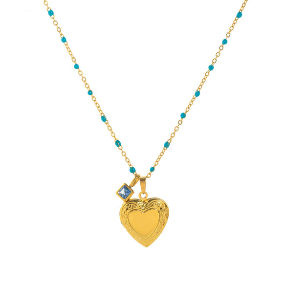 Stainless Steel Geometric Sun Moon Cross Pendant Necklace With Furnace Vacuum Plating 18K Gold Color