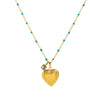 Stainless Steel Geometric Sun Moon Cross Pendant Necklace With Furnace Vacuum Plating 18K Gold Color
