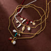Stainless Steel Geometric Sweet Style Electroplated Clavicle Necklace For Women
