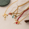 Stainless Steel Geometric Sweet Style Electroplated Clavicle Necklace For Women