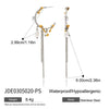 Stainless Steel Geometric Tassel Pearl Earrings Electroplated Women's Jewelry
