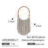 Stainless Steel Geometric Tassel Ring Electroplated Hand Jewelry For Women