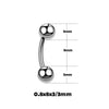 Stainless Steel Geometric Thin Rod Earrings And Horseshoe Lip Ring And Tshaped Lip Nail With Electroplating Treatment