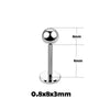 Stainless Steel Geometric Thin Rod Earrings And Horseshoe Lip Ring And Tshaped Lip Nail With Electroplating Treatment