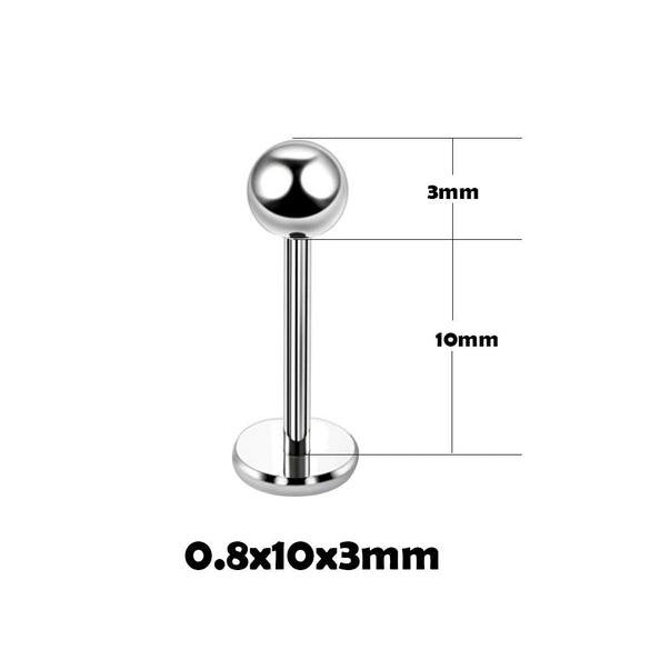 Stainless Steel Geometric Thin Rod Earrings And Horseshoe Lip Ring And Tshaped Lip Nail With Electroplating Treatment