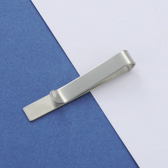 Stainless Steel Geometric Tie Clip Jewelry Accessories Polish Style Unisex