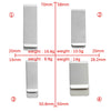 Stainless Steel Geometric Tie Clip Jewelry Accessories Polish Style Unisex