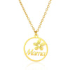 Stainless Steel Geometric Tree Of Life Cross Pendant Necklace Electroplating Jewelry Unisex