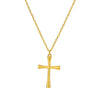 Stainless Steel Geometric Tree Of Life Cross Pendant Necklace Electroplating Jewelry Unisex