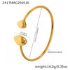 316L Stainless Steel Geometric Triangle Elastic Bracelet With Electroplating Fashion Style