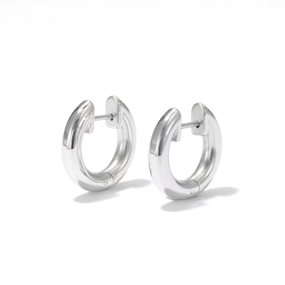 Stainless Steel Geometric U Shape Diamond Electroplated Unisex Earrings